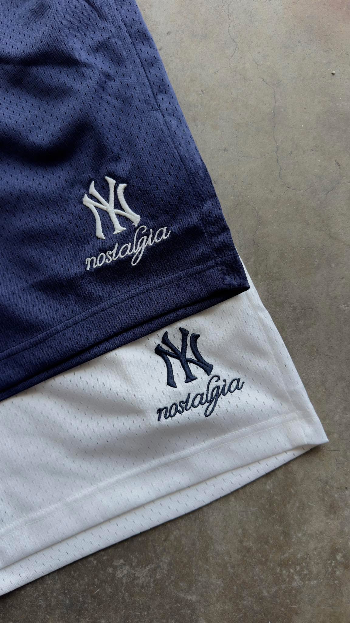NY “yankees” nostalgia mesh shorts
