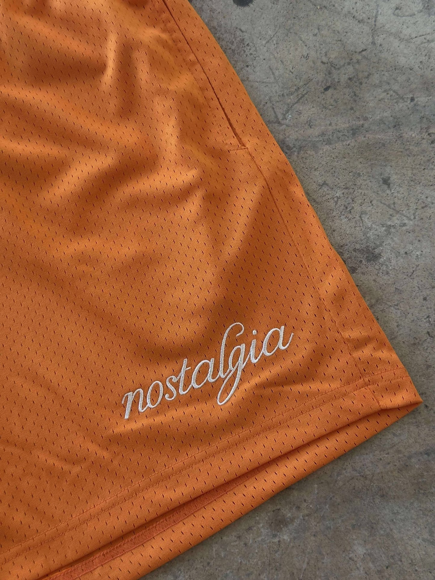 Nostalgia Basic Logo Mesh Shorts