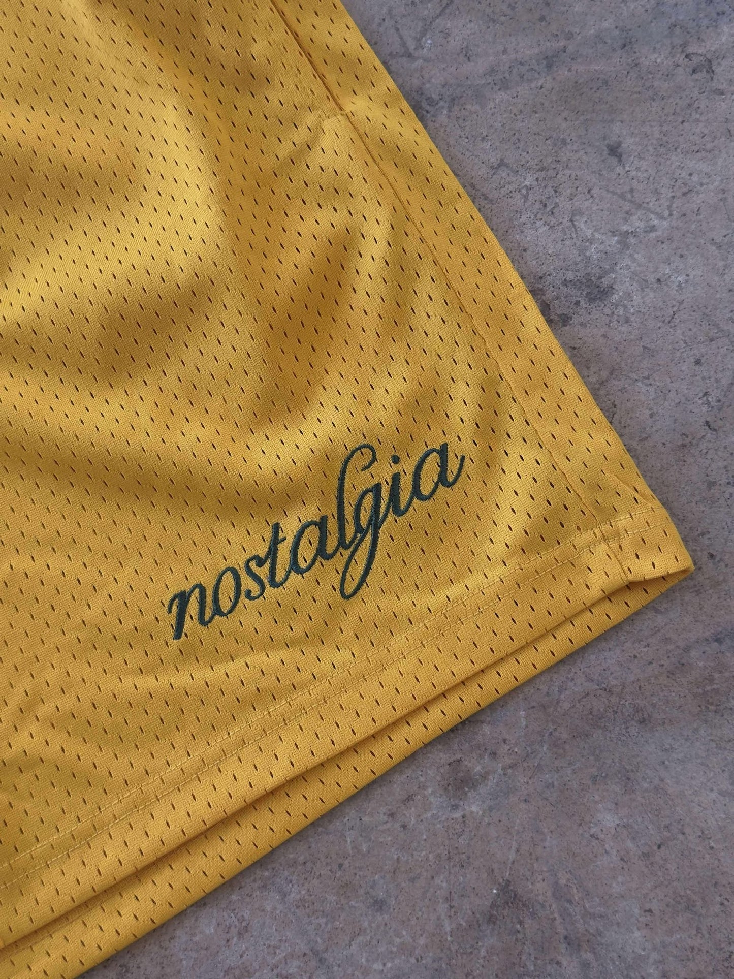 Nostalgia Basic Logo Mesh Shorts