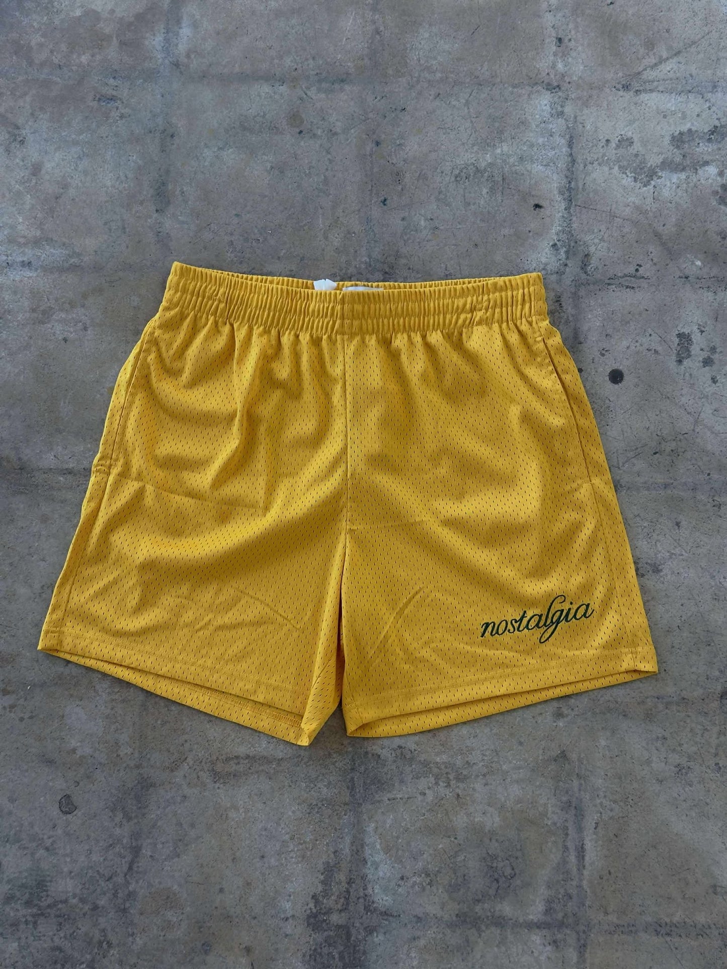 Nostalgia Basic Logo Mesh Shorts