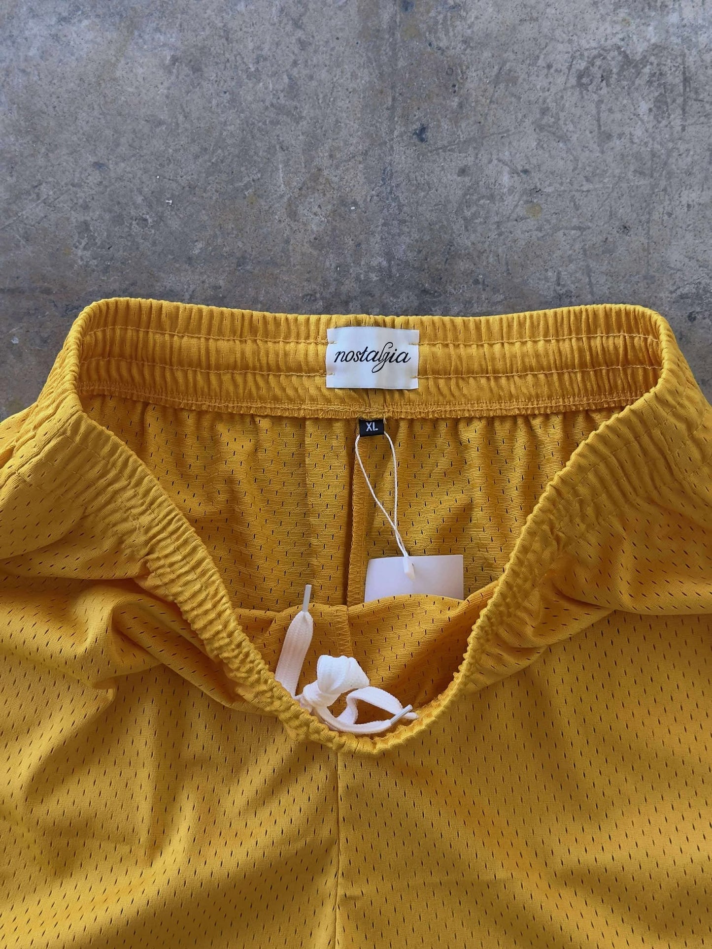 Nostalgia Basic Logo Mesh Shorts