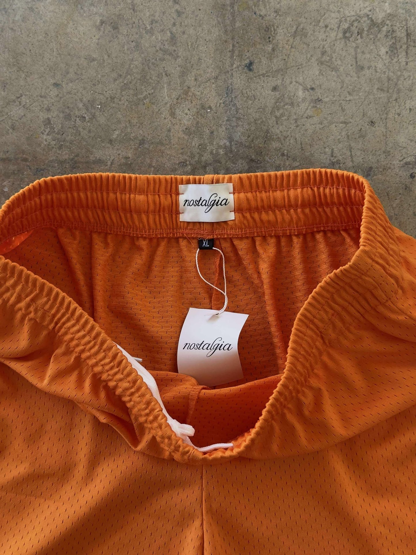 Nostalgia Basic Logo Mesh Shorts