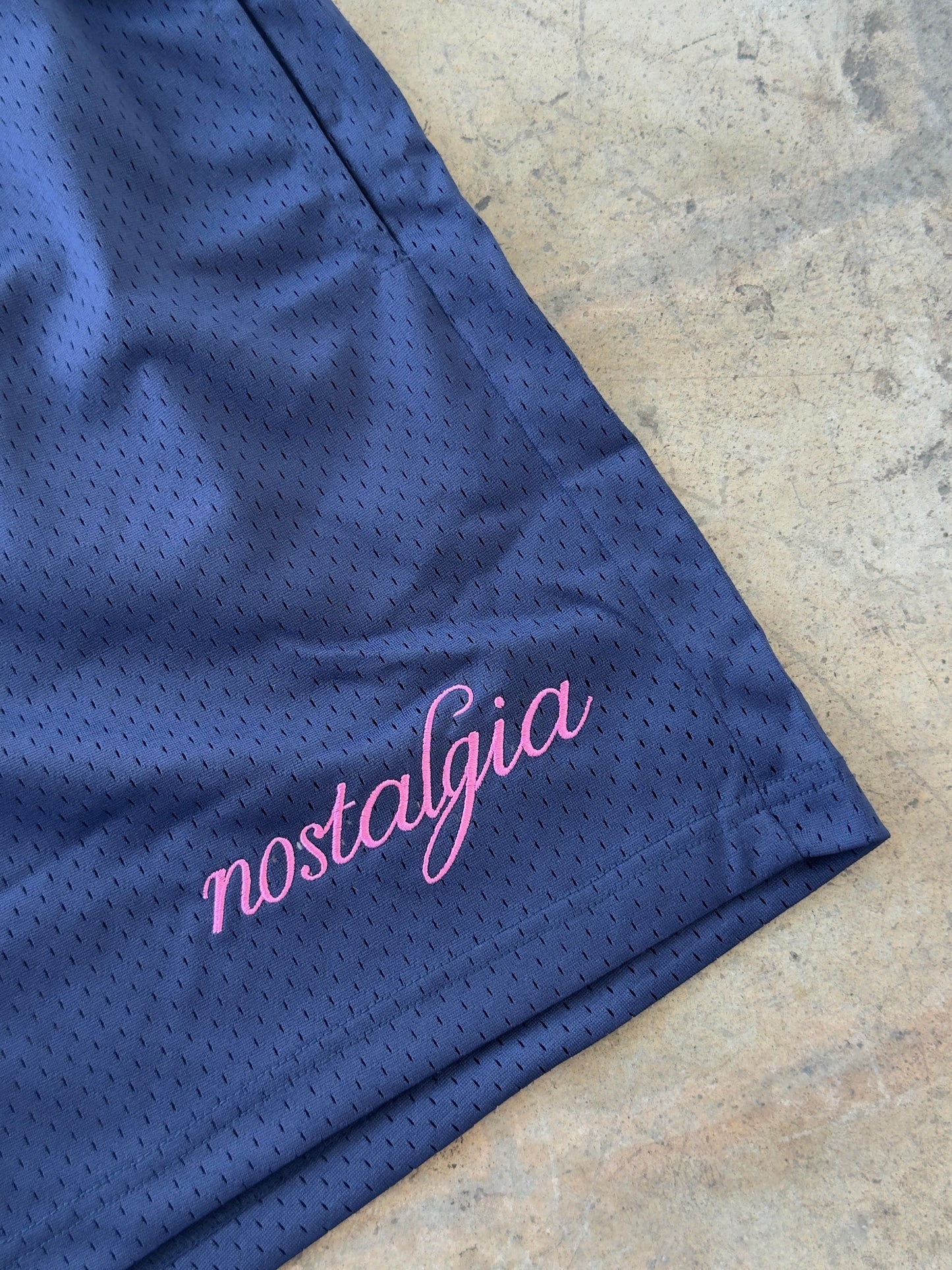 Nostalgia Basic Logo Mesh Shorts