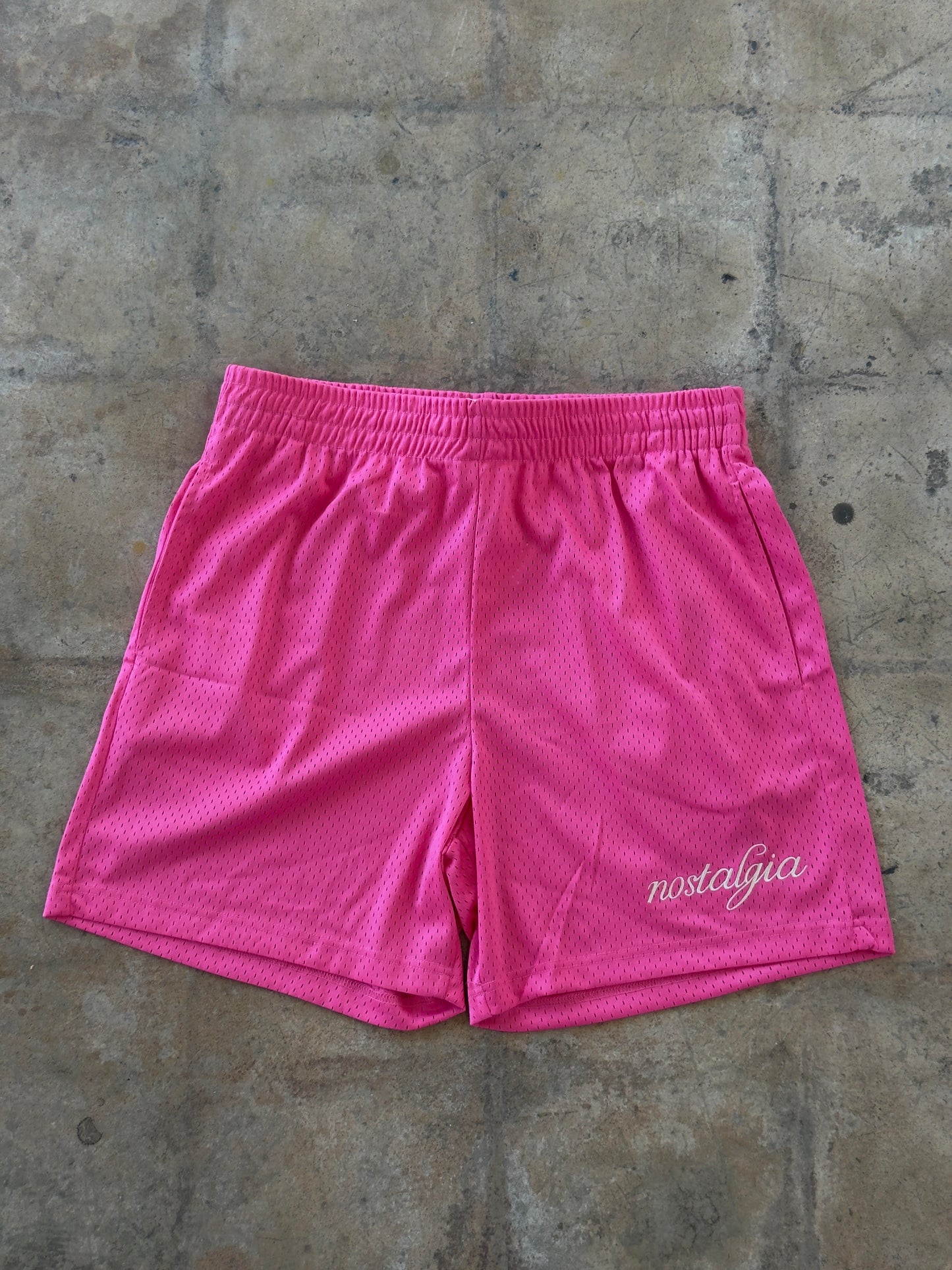 Nostalgia Basic Logo Mesh Shorts