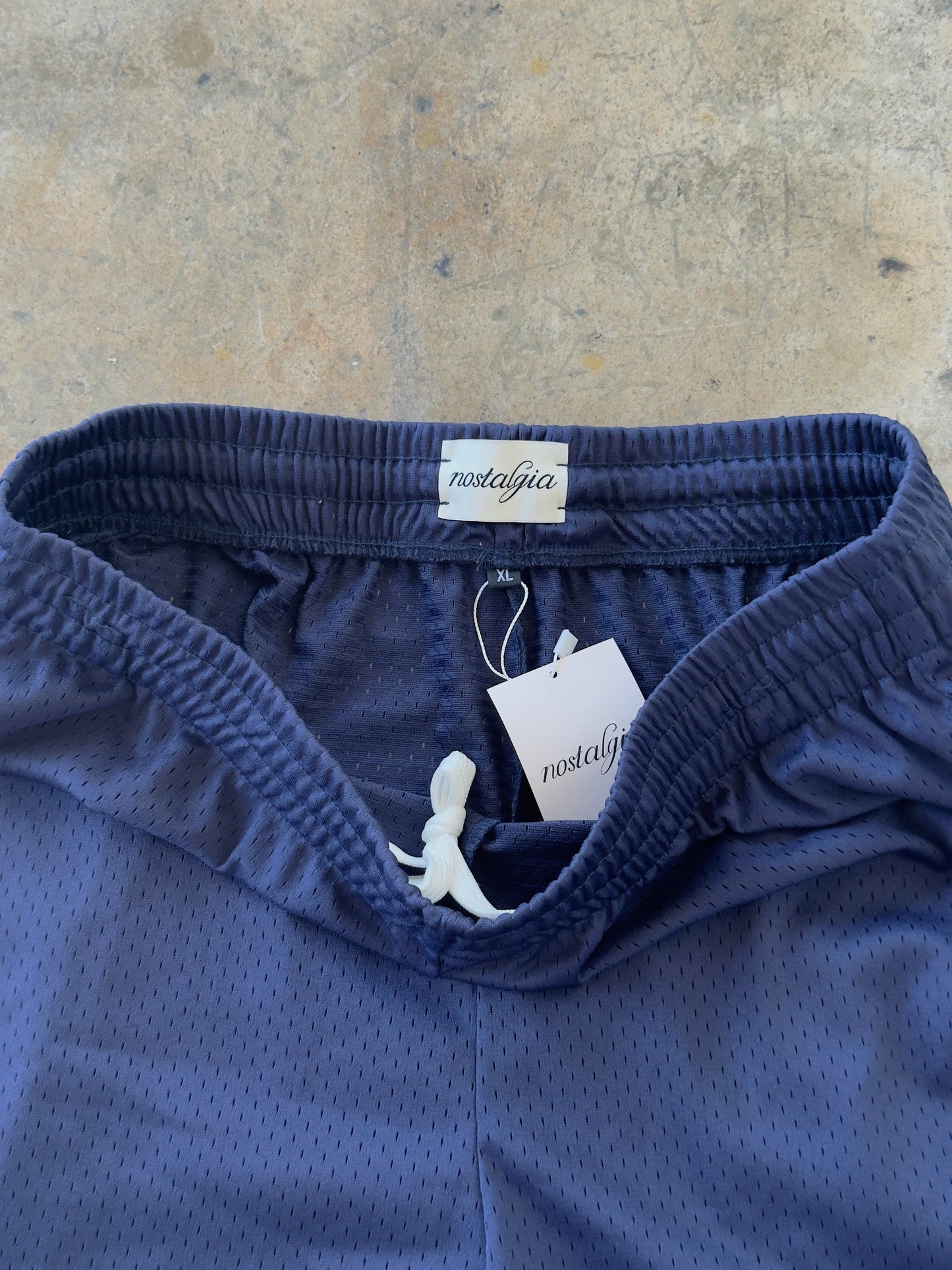 Nostalgia Basic Logo Mesh Shorts